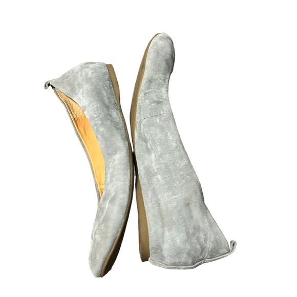 J. CREW Women's Soft Gray Suede Round Toe Ballet Flat Comfortable Shoes-Size 8 - Picture 9 of 14